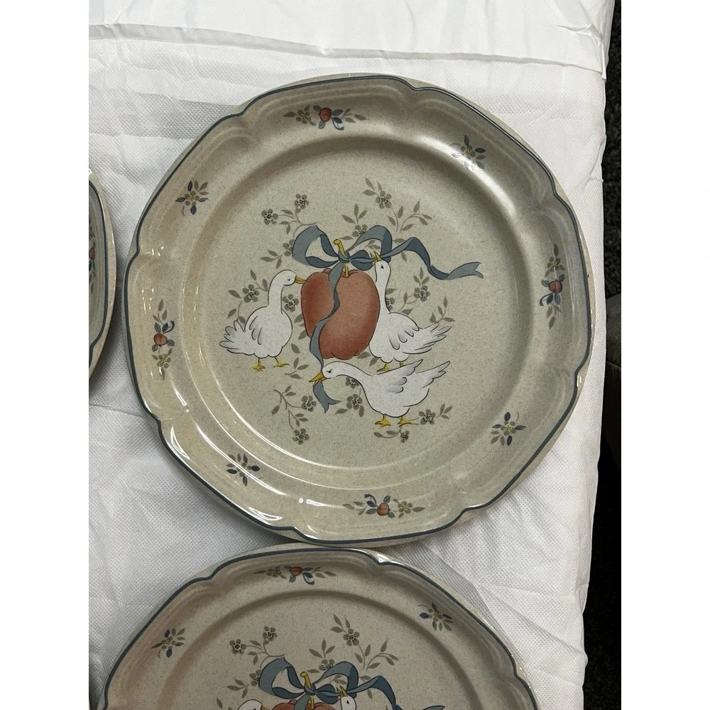 Vtg International Marmalade Stoneware 25 Pieces Goose Cottagecore Country